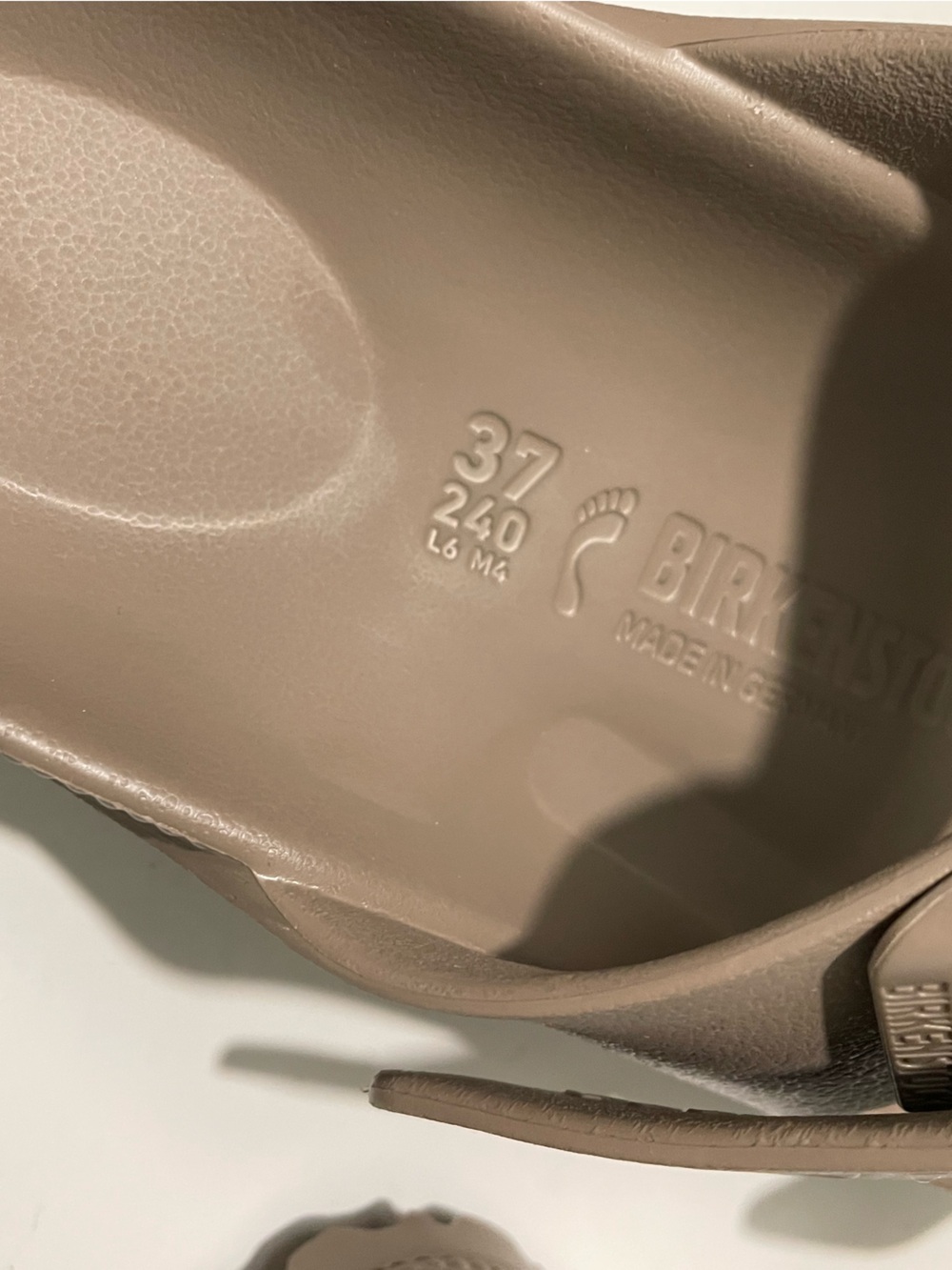 Birkenstock Taupe EVA Arizona Sandal, 37 - Picture 5 of 5